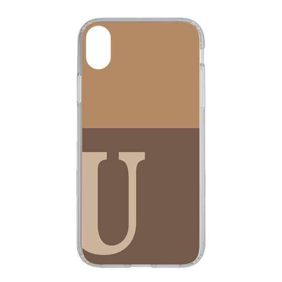 Slim Protection Case［ Original - initial two tone - U brown ］