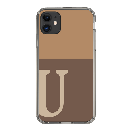 Slim Protection Case［ Original - initial two tone - U brown ］