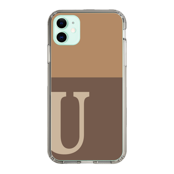 Slim Protection Case［ Original - initial two tone - U brown ］
