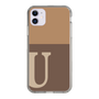 Slim Protection Case［ Original - initial two tone - U brown ］