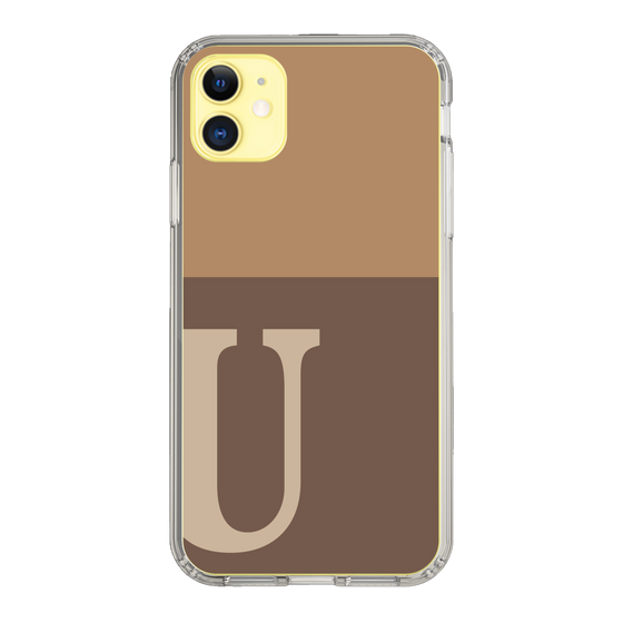 Slim Protection Case［ Original - initial two tone - U brown ］