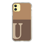 Slim Protection Case［ Original - initial two tone - U brown ］