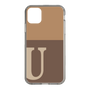 Slim Protection Case［ Original - initial two tone - U brown ］