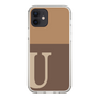 Slim Protection Case［ Original - initial two tone - U brown ］