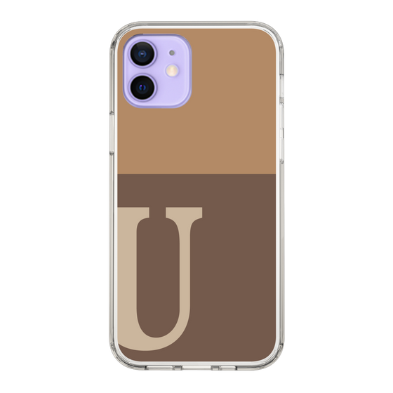 Slim Protection Case［ Original - initial two tone - U brown ］
