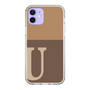Slim Protection Case［ Original - initial two tone - U brown ］