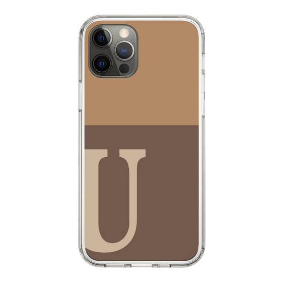 Slim Protection Case［ Original - initial two tone - U brown ］