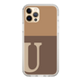 Slim Protection Case［ Original - initial two tone - U brown ］