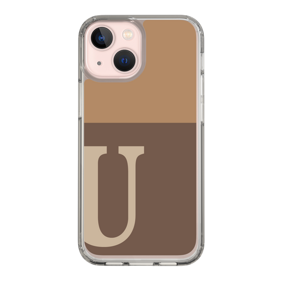 Slim Protection Case［ Original - initial two tone - U brown ］