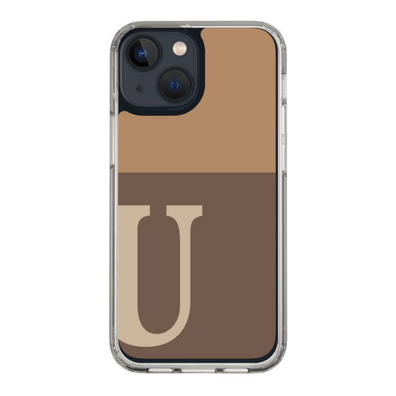 Slim Protection Case［ Original - initial two tone - U brown ］