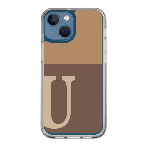 Slim Protection Case［ Original - initial two tone - U brown ］