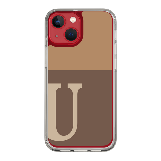 Slim Protection Case［ Original - initial two tone - U brown ］
