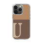 Slim Protection Case［ Original - initial two tone - U brown ］
