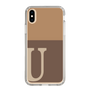 Slim Protection Case［ Original - initial two tone - U brown ］