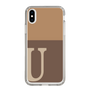 Slim Protection Case［ Original - initial two tone - U brown ］