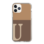 Slim Protection Case［ Original - initial two tone - U brown ］