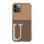 Slim Protection Case［ Original - initial two tone - U brown ］