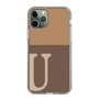 Slim Protection Case［ Original - initial two tone - U brown ］