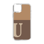 Slim Protection Case［ Original - initial two tone - U brown ］