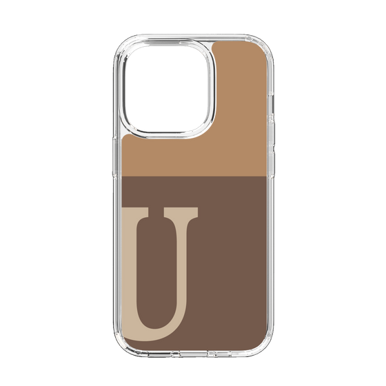 Slim Protection Case［ Original - initial two tone - U brown ］