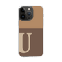 Slim Protection Case［ Original - initial two tone - U brown ］