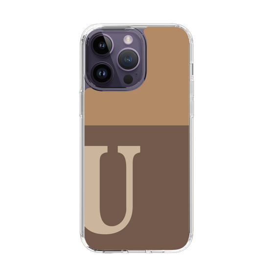 Slim Protection Case［ Original - initial two tone - U brown ］