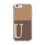 Slim Protection Case［ Original - initial two tone - U brown ］