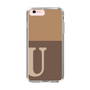 Slim Protection Case［ Original - initial two tone - U brown ］