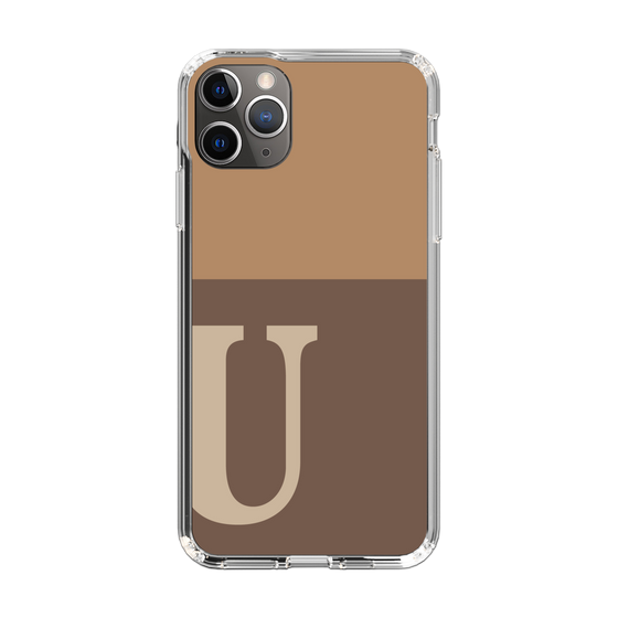 Slim Protection Case［ Original - initial two tone - U brown ］
