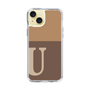 Slim Protection Case［ Original - initial two tone - U brown ］