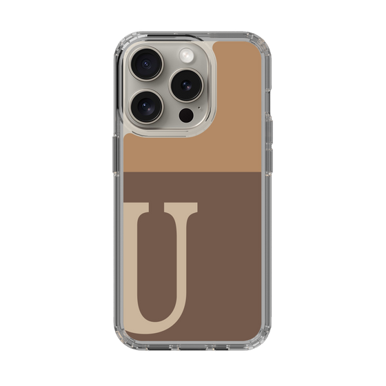 Slim Protection Case［ Original - initial two tone - U brown ］