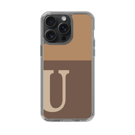 Slim Protection Case［ Original - initial two tone - U brown ］