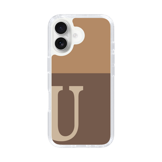 Slim Protection Case［ オリジナル - initial two tone - U brown ］