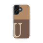 Slim Protection Case［ オリジナル - initial two tone - U brown ］