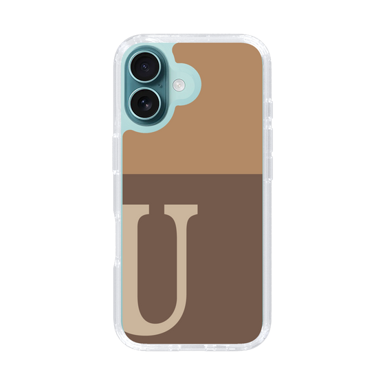 Slim Protection Case［ オリジナル - initial two tone - U brown ］