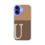 Slim Protection Case［ オリジナル - initial two tone - U brown ］