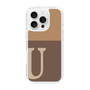 Slim Protection Case［ オリジナル - initial two tone - U brown ］