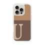 Slim Protection Case［ オリジナル - initial two tone - U brown ］