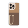 Slim Protection Case［ オリジナル - initial two tone - U brown ］