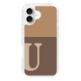 Slim Protection Case［ オリジナル - initial two tone - U brown ］