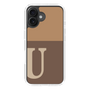 Slim Protection Case［ オリジナル - initial two tone - U brown ］