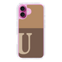 Slim Protection Case［ オリジナル - initial two tone - U brown ］