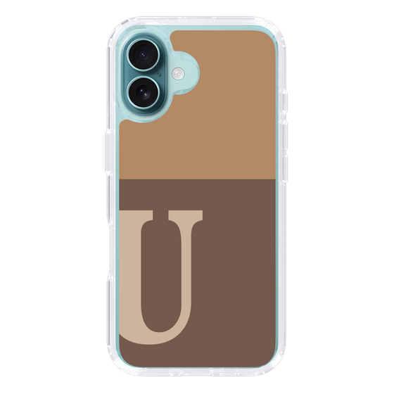 Slim Protection Case［ オリジナル - initial two tone - U brown ］