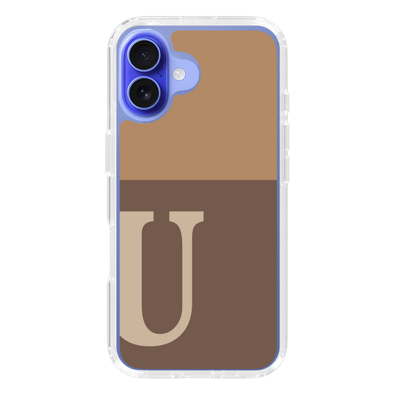 Slim Protection Case［ オリジナル - initial two tone - U brown ］