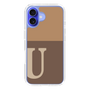 Slim Protection Case［ オリジナル - initial two tone - U brown ］