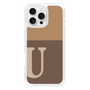 Slim Protection Case［ オリジナル - initial two tone - U brown ］