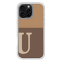 Slim Protection Case［ オリジナル - initial two tone - U brown ］