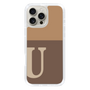 Slim Protection Case［ オリジナル - initial two tone - U brown ］