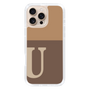 Slim Protection Case［ オリジナル - initial two tone - U brown ］