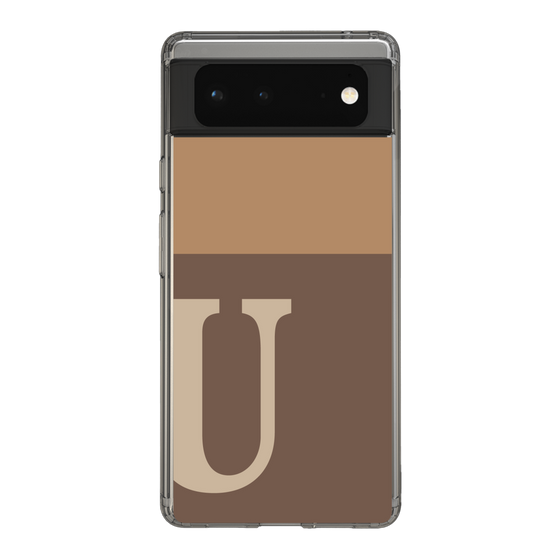 Slim Protection Case［ Original - initial two tone - U brown ］
